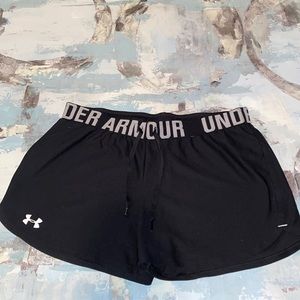 Black Under Armour athletic shorts